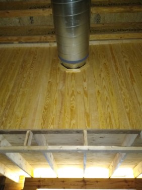 tongue and groove beadboard inside building